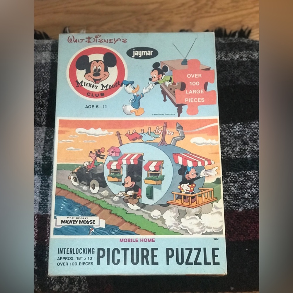 Vintage Mickey Mouse & friends camping